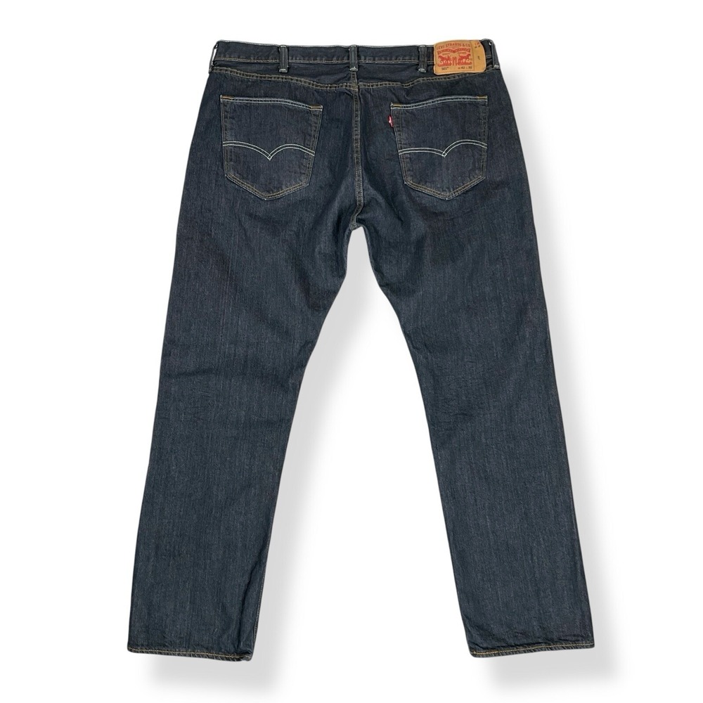 Levis Jeans 42x32 (ACTUAL 40x30.5) Dark Blue 501 Classic‎ Straight EUC